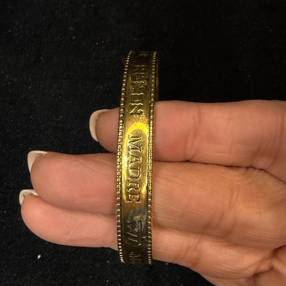 Avon Gold Bracelet with Engraved Design